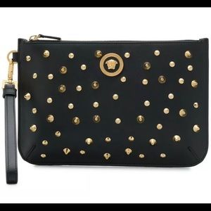 VERSACE Gold Studded Medusa Bag